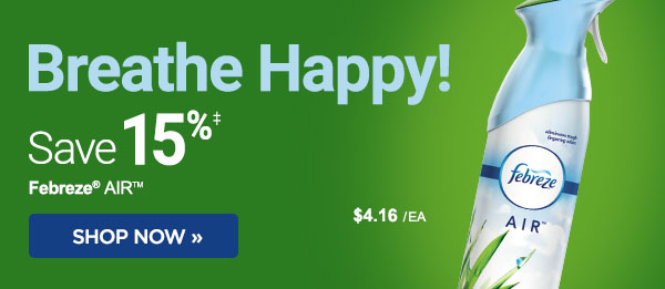 Breathe happy! Save on Febreze® AirTM, plus get more deals to boost your clean routine.