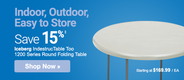 Indoor, Outdoor, Easy to Store. Save on flexible furniture to create a more versatile workspace.