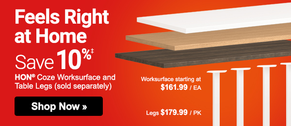 Feels Right at Home. Save up to 20% on furniture to create your perfect workspace. 