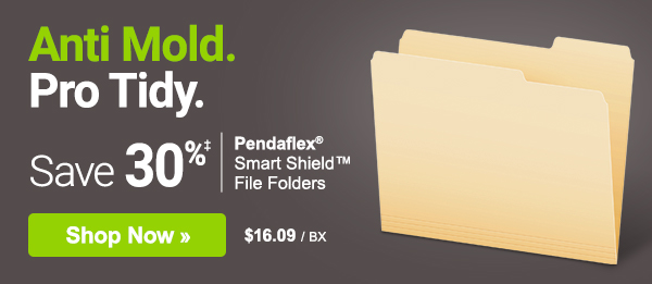 Anti Mold. Pro Tidy. 30% off Pendaflex® Smart Shield File Folders and more great savings on filing supplies. 