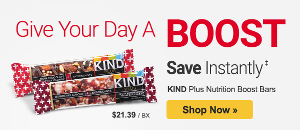Give Your Day a Boost. Save Instantly on KIND Bars and stock up on K-Cups®.  