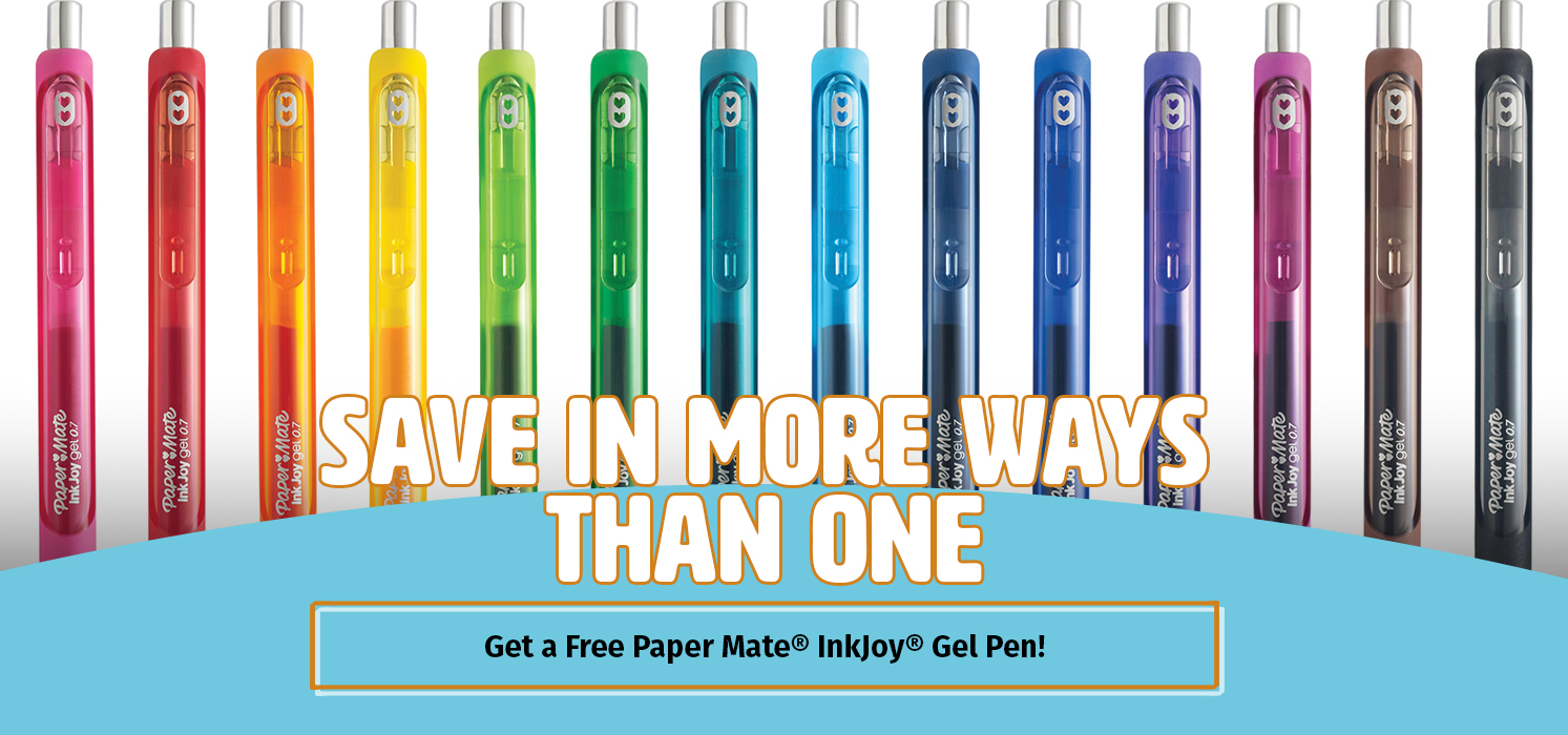 Request a free Paper Mate InkJoy pen below 